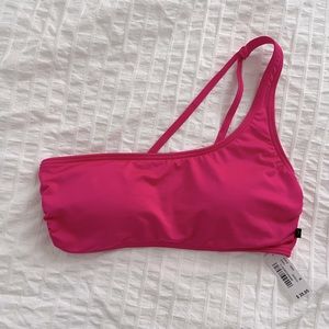 NWT La Vie En Rose Pink Bikini Top - Size Small